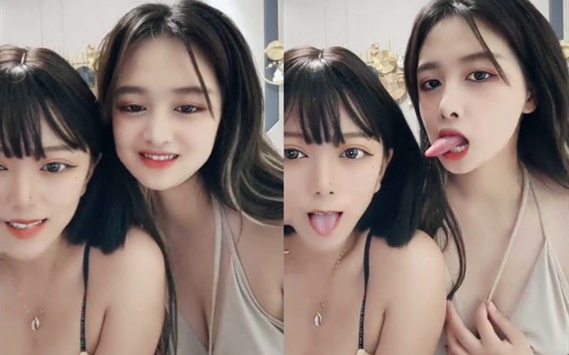 冷艳短发美女带闺蜜一起激情啪啪旁边观战 近距离特写吸蛋,第一视角正面抽插 骑乘蜜桃臀上下套弄 操的好爽一直喊